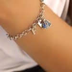 PULSEIRA ZIRCONIA NOSSA SENHORA APARECIDA DUPLA FACE E ESCRITO FE