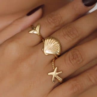 ANEL LISO TRIO FUNDO DO MAR