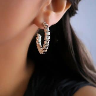 BRINCO LISO ARGOLA ASPIRAL