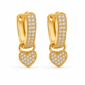 BRINCO ZIRCONIA CLICK COM CORACAO PENDURADO