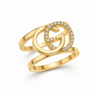 ANEL ZIRCONIA GG MENOR CRAVEJADO E LISO
