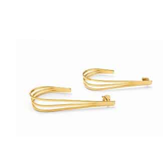 BRINCO LISO GANCHO TRES FAIXAS