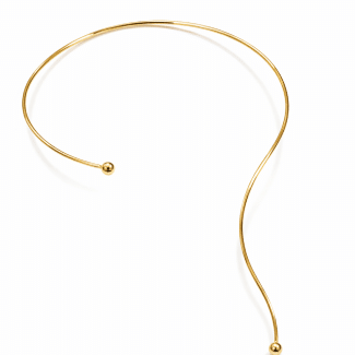 GARGANTILHA LISA ARO GRAVATA LATERAL RETA