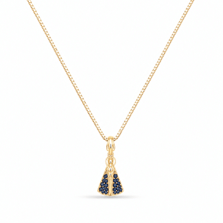 GARGANTILHA ZIRCONIA NOSSA SENHORA PEQUENA DOZE ZIRCONIAS 45CM