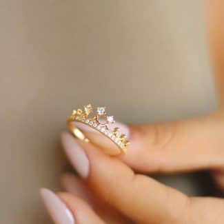 ANEL ZIRCONIA COROA MENOR RAINHA