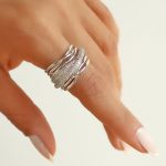 ANEL ZIRCONIA GRASNDE COM DUAS FAIXAS GROSSAS E CRAVEJADAS