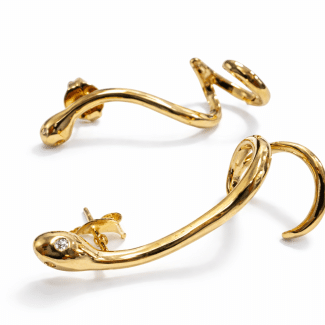 BRINCO ZIRCONIA EAR CUFF COBRA OLHOS CRAVEJADOS