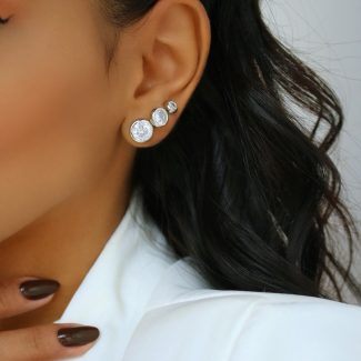 BRINCO ZIRCONIA TRIO REDONDO