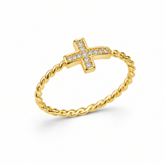 ANEL ZIRCONIA CRUZ TRANCADO