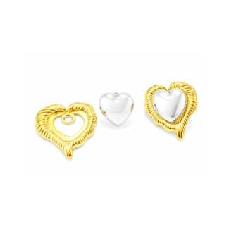 BRINCO LISO CORACAO DOIS BANHOS DE ENCAIXE COM A BORDA TRABALHADA