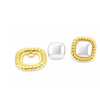 BRINCO LISO RETANGULAR DE ENCAIXE DOIS BANHOS