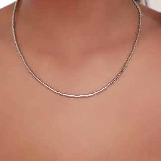 GARGANTILHA LISA CANUTILHO FINO 45CM 0.2 MM