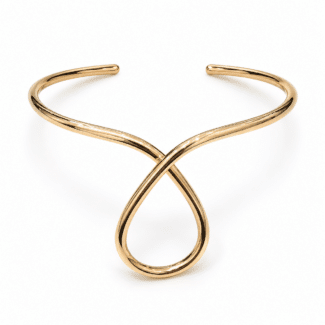 BRACELETE LISO GOTA BOLINHA NA PONTA ABERTO 2.4 MM