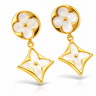 BRINCO LISO FLOR COM FORMATOS DIFERENTES 31.5 MM