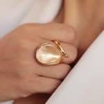 ANEL LISO ESCOVADO FORMATO GOTA DETALHADO