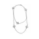 GARGANTILHA LISA FLORES FINAS 80CM