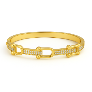 BRACELETE ZIRCONIA COM TRES ELOS BOLINHA NA PONTA LISO E CRAVEJADO