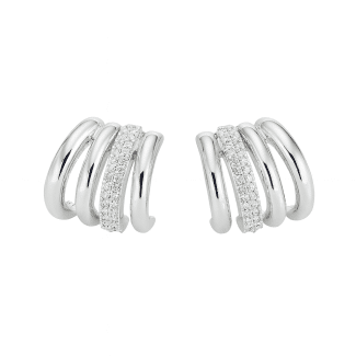 BRINCO ZIRCONIA COM QUATRO GARRAS SENDO UMA CRAVEJADA 13.9 MM