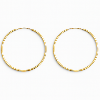 BRINCO LISO ARGOLA FECHADA GRANDE 1.6 MM