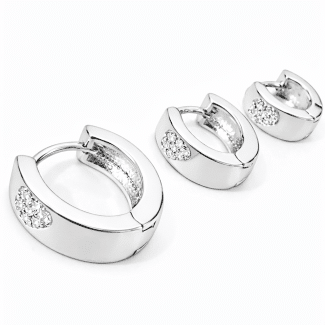 BRINCO ZIRCONIA TRIO CORACAO CRAVEJADO