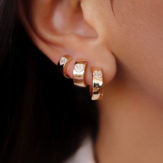 BRINCO ZIRCONIA TRIO CORACAO CRAVEJADO