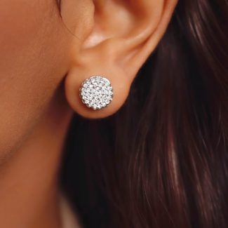 BRINCO ZIRCONIA REDONDO CRAVEJADO