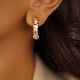 BRINCO ZIRCONIA ARGOLA SIMBLO X  DOIS BANHOS 21.3 MM