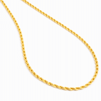 GARGANTILHA LISA CORDAO BAIANO FINO 1.1 MM 40CM