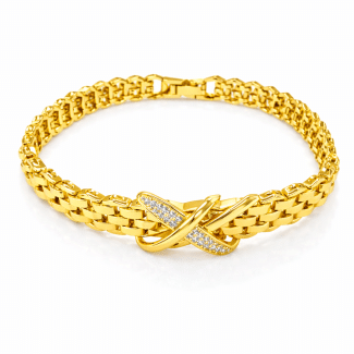 PULSEIRA ZIRCONIA DETALHADA COM SIMBOLO X