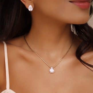 CONJUNTO CRISTAL GOTA COM CANUTILHO CORES 40CM