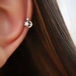 BRINCO ZIRCONIA PIERCING LUA E ESTRELA