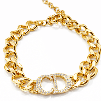 PULSEIRA ZIRCONIA COM X ZIRCONIAS BAGUETES DOIS BANHOS COM TRAVA