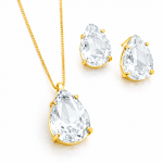 CONJUNTO CRISTAL GOTA CORES 40CM