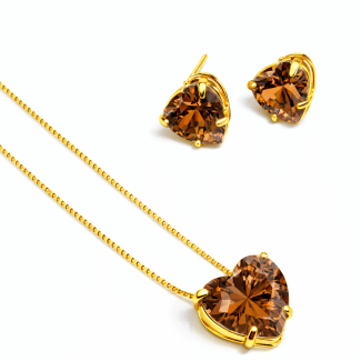 CONJUNTO ZIRCONIA CORACAO 40CM