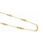 GARGANTILHA ZIRCONIA COM CANUTILHO E RODINHA CRAVEJADA 80CM