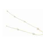 GARGANTILHA PEROLA COM ONZE PEROLAS BARROCA 80CM