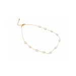 GARGANTILHA PEROLA COM ONZE PEROLAS BARROCA 40CM