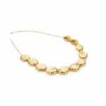 GARGANTILHA PEROLA COM FORMATOS DE GOTA E QUADRADO ZIRCONIA GRAVATA 40CM