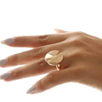 ANEL ZIRCONIA REDONDO COM DETALHES FOSCO