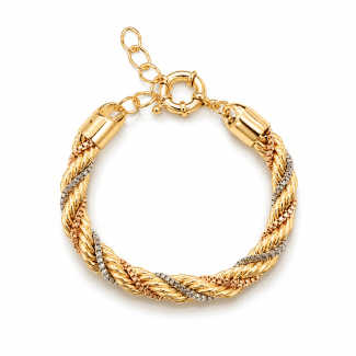PULSEIRA LISA CORDAO BAIANO TRES CORES BIG
