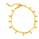 GARGANTILHA ZIRCONIA COM CANUTILHO E RODINHA CRAVEJADA 80CM