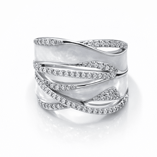 ANEL MADRI PEROLA COM ZIRCONIA MAIS LARGO