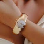 BRACELETE ZIRCONIA BESOURO CRAVEJADO DOIS BANHOS