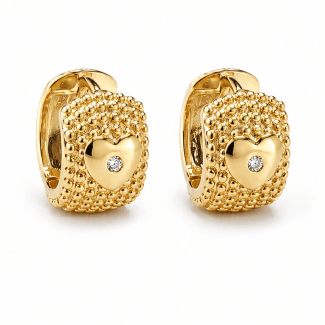 BRINCO ZIRCONIA CLICK GROSSO COM CORACAO NO MEIO