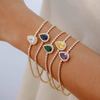 PULSEIRA CRISTAL GOTA RIVIERA CORES