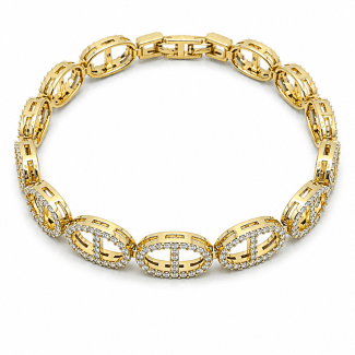 PULSEIRA ZIRCONIA COM VARIOS LACRES CRAVEJADOS