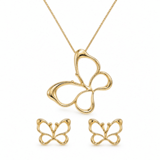 CONJUNTO LISO BORBOLETA VAZADA 60CM