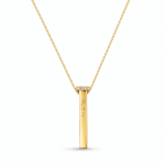 GARGANTILHA ZIRCONIA PREGO ESCRITO PAZ SAUDE E FÉ 40CM