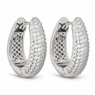 BRINCO ZIRCONIA ARGOLA CLICK OVAL CRAVEJADO