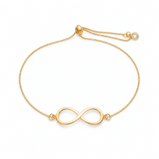 PULSEIRA LISA SIMBOLO INFINITO COM CHAMBALA